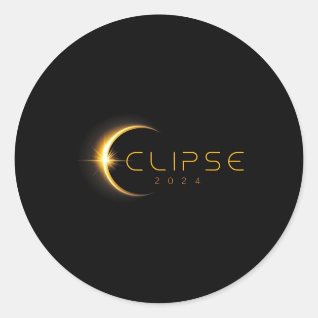 Adesivo Total da América Solar Eclipse abril 8 2024 (Frente)