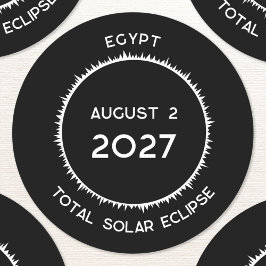 Adesivo Total de Eclipse Solar 2027 Egito