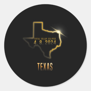 Adesivo Total de Eclipse Solar 4.08.2024 Texas