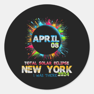 Adesivo Total de Eclipse Solar Nova Iorque 2024 Totalit Co