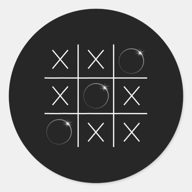 Adesivo Total De Eclipse Solar Tic Tac Toe 04 08 2024 Boys (Frente)