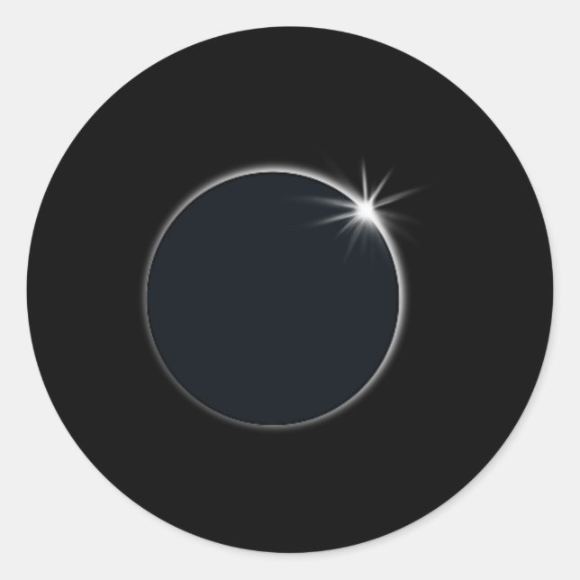 Adesivo Total de Eclipse Solar US American Flag Totality 0 (Frente)