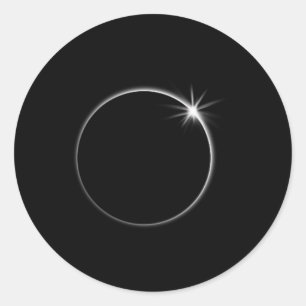 Adesivo Total de Eclipse Solar US American Flag Totality 0