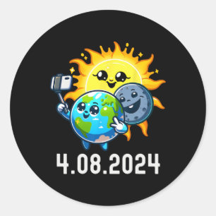 Adesivo Total do Eclipse Solar 2024 abril 8 Sel de Corte