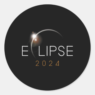 Adesivo Total do Eclipse Solar 2024 América Totalidade abr