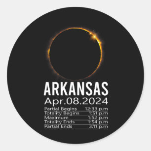 Adesivo Total do Eclipse Solar abril 8 2024 Calendário do