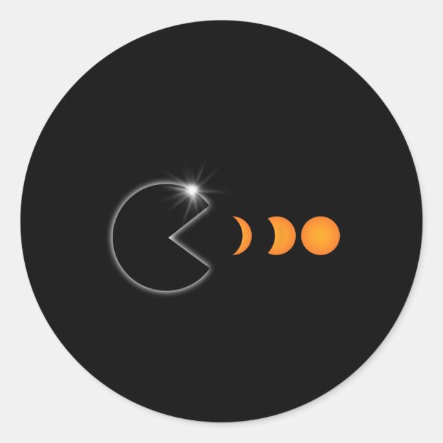 Adesivo Total do Eclipse Solar abril 8 2024 Fases Diversas (Frente)