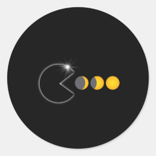 Adesivo Total do Eclipse Solar abril 8 2024 Fases Diversas