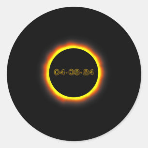 Adesivo Total Eclipse Solar 04.08.2024 Totalidade 1