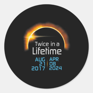 Adesivo Total Eclipse Solar 2024 2017 Totalidade Duas Veze