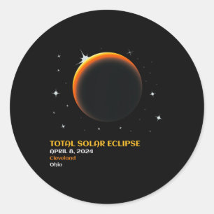 Adesivo Total Eclipse Solar 2024 abril 8