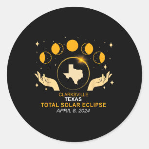 Adesivo Total Eclipse Solar 2024 abril 8