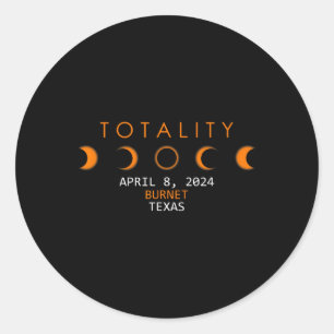 Adesivo Total Eclipse Solar 2024 abril 8