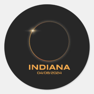 Adesivo Total Eclipse Solar 2024 Totality Indiana