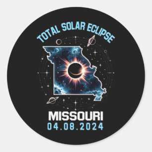 Adesivo Total Eclipse Solar abril 8 2024 Missouri Totalida