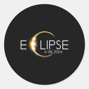 Adesivo Total Eclipse Solar Abril 8 2024 Totalidade