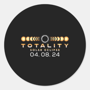 Adesivo Total Eclipse Solar Primavera 04. 08. 2024 Totalid
