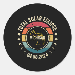 Adesivo Total Solar Eclipse 2024 Americano Totalit