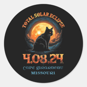 Adesivo Total Solar Eclipse 2024 Cape Girardeau Missouri