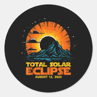 Adesivo Total Solar Eclipse August 12 2026 Artwork