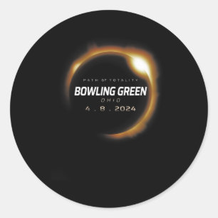 Adesivo Total Solar Eclipse Boliche Verde Ohio 8 de abril