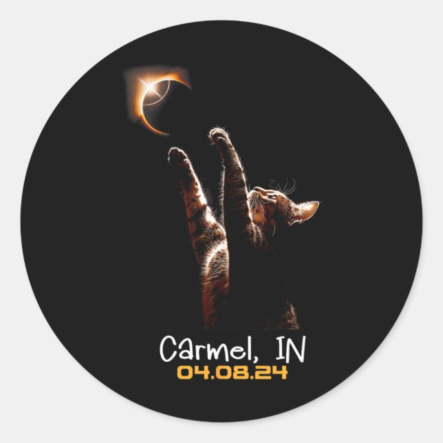 Adesivo Total Solar Eclipse Carmel Indiana (Frente)