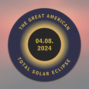 Adesivo Total Solar Eclipse da América do excelente 8 de a