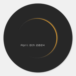 Adesivo Total Solar Eclipse Da América Do excelente, Abril