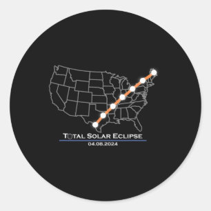 Adesivo Total Total Eclipse Solar abril 8 2024