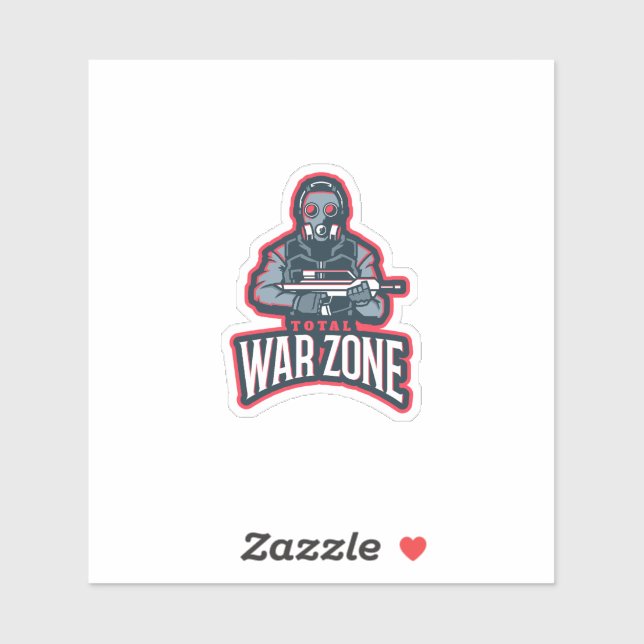 Adesivo Total Warriors Competitive Gaming Gaming Logo Embl (Folha)