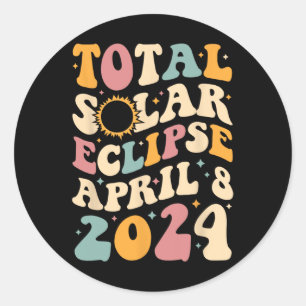 Adesivo Totalidade 04 08 24 Eclipse Solar Total 2024 Groov