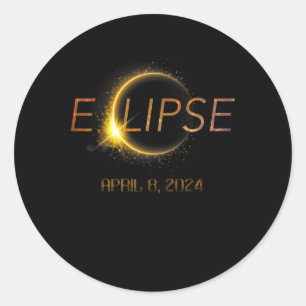 Adesivo Totalidade Eclipse 4.08.24 Eclipse Solar Total 202