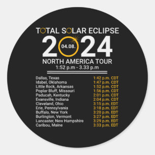 Adesivo Totalidade Primavera 4.08.24 Eclipse Solar Total 2