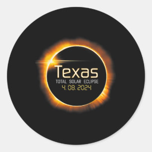 Adesivo Totalidade Usa do Eclipse Solar Texas 2024