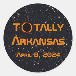 Adesivo Totalmente Arkansas 2024 Eclipse Solar