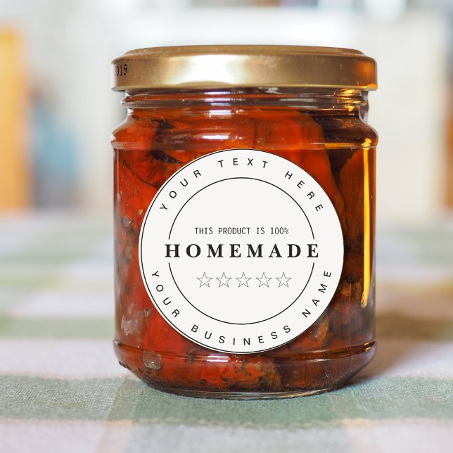 Adesivo Totalmente editável Pequena Empresa CASEIRO (Criador carregado)