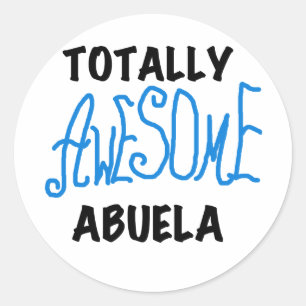 Adesivo Totalmente incríveis Camisetas Azuis Abuela e GIft