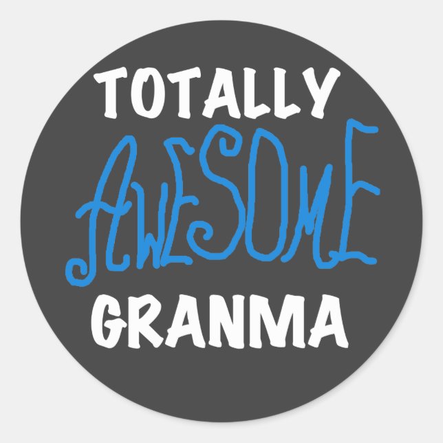 Adesivo Totalmente incríveis t-shirts e presentes azuis de (Frente)