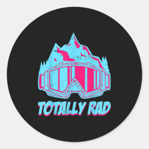 Adesivo Totalmente 'Rad', óculos Retro Esqui Vintage 80s 9