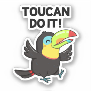 Adesivo Toucan Faz Isso Engraçado Pássaro Positivo