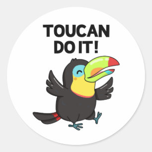 Adesivo Toucan Faz Isso Engraçado Pássaro Positivo