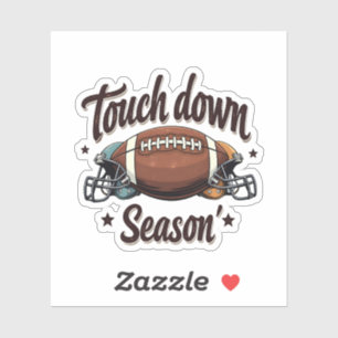Adesivo Touch Down Season Fantasy Futebol Rugby Gift