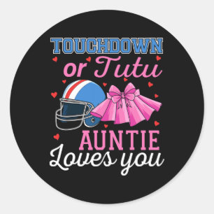 Adesivo Touchdown Ou Tutu Tia Ama Você Futebol Ba