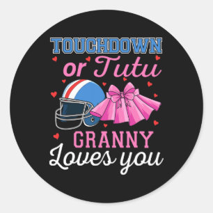 Adesivo Touchdown Ou Tutu Vovó Ama Você Futebol Gênero
