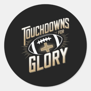 Adesivo Touchdowns Para a Glória Camisas de Futebol Cristi