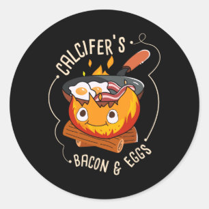 Adesivo Toucinho e Ovo de Calcifer I Cozinha de Camping I