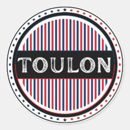 Adesivo Toulon City Pride Emblem – French Identity