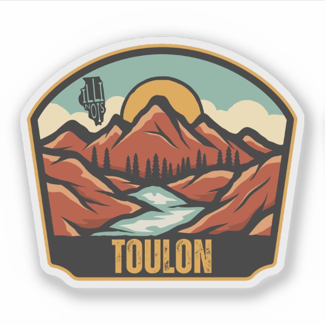 Adesivo Toulon, Illinois  (Frente)