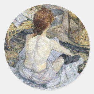 Adesivo Toulouse-Lautrec - Ruiva / A Toilette