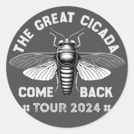 Adesivo Tour de Comeback Graphic Cicada 2024 Design